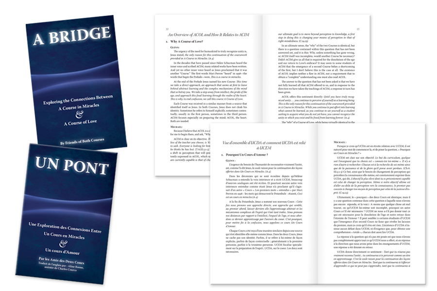 A Bridge (Un Ponte) Design and layout for French and English book and ebook