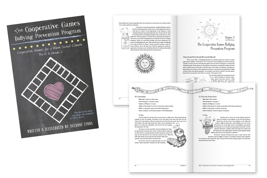 Cover design, cover illustration and print production 160 pages designed for educators. Cooperative Games.com