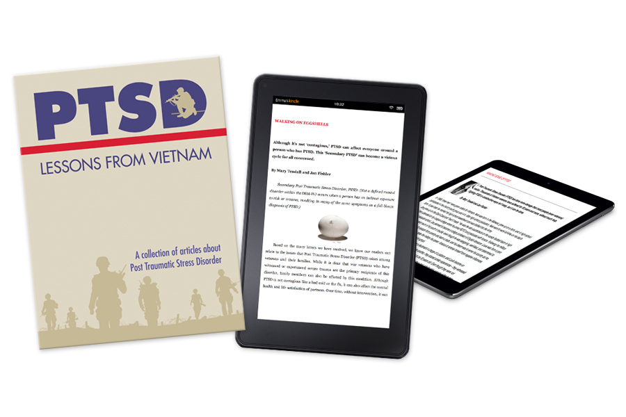 PTSD: Lessons from Vietnam–Cover design, illustration and ebook production for this collection of articles from Viet Now! Author Jan Fishler